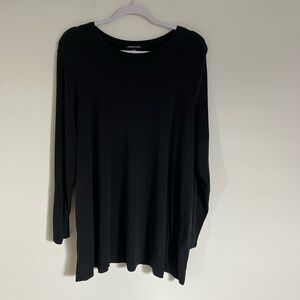 Eileen Fisher Classic Black Long Sleeve Top